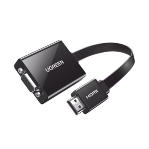 Adaptador HDMI a VGA / Resolución 1080P / Audio 3.5mm / Con Puerto Micro USB para Alimentación / Plug & Play / No Requiere Co