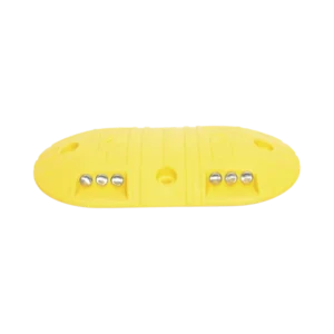 Boya D / Plastico Duradero / Amarilla / 4 Orificios / LEDS REFLEJANTES / 20 Toneladas. - ACCESSPRO