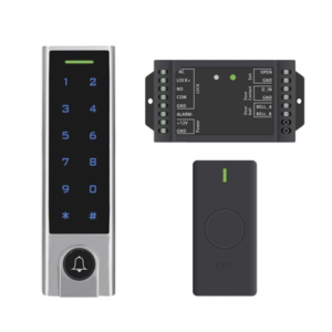 Mini Controlador de Acceso con Teclado Inalámbrico / Cuenta con Botón de Salida Inalámbrico / Soporta Tarjeta y Contraseña / 