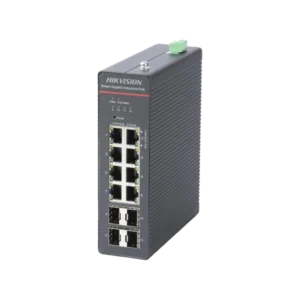 Switch Industrial Administrable Gigabit / 6 Puertos Gigabit PoE+ (30 W) + 2 Puertos Gigabit PoE++ (60 W) / 2 Puertos SFP / 12