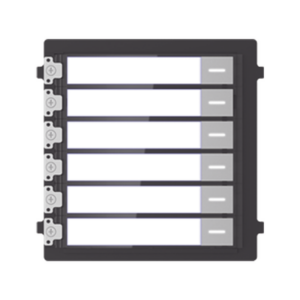 Módulo de Botones Para Videoportero Modular / Llamada de un solo Toque / Soporta Hasta 6 Monitores Principales - HIKVISION