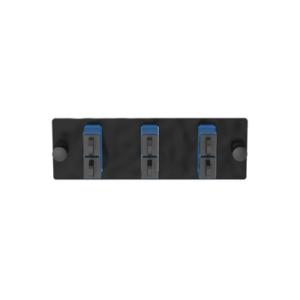 Placa Acopladora de Fibra Optica FAP, Con 3 Conectores SC Duplex (6 Fibras), Para Fibra Monomodo OS1/OS2, Color Azul - PANDUI