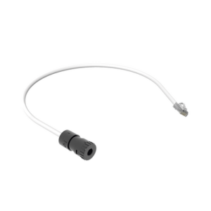 Cable de Conexión en Campo Jack a Plug RJ45, Categoría 6A, CMP (Plenum), 0.5 Metros, Color Blanco - PANDUIT