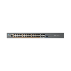 Switch cnMatrix EX2028-P capa 3 de 28 puertos (24 PoE Gigabit 802.3af/at, 4 SFP+) administración desde la Nube (MX-EX2028PxA-