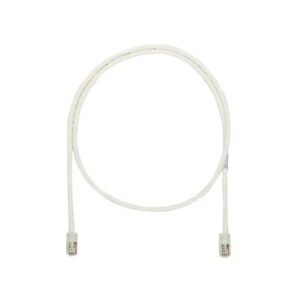 Cable de parcheo UTP Categoría 5e, con plug modular en cada extremo – 3 m. – Blanco mate - PANDUIT
