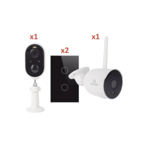 (Wifi) KIT 2 camaras Wifi y 2 apagadores inteligentes Wifi - SMARTHOME BY EPCOM