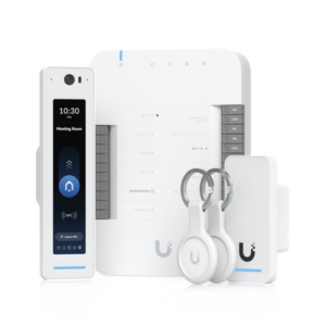 UniFi Access Kit de Inicio Gen2 Profesional para 1 puerta, (1) Lector NFC con pantalla táctil, audio 2 vías y cámara / (1) Le