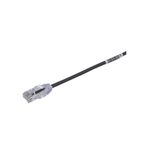 Cable de Parcheo TX6, UTP Cat6, Diámetro Reducido (28AWG), Color Negro, 8in (20.2cm) - PANDUIT