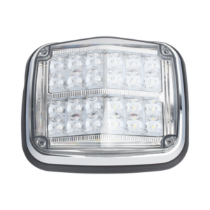 Luz de advertencia de 8 X 6″, Color Rojo / Claro, SAE, IP67, Ideal para Ambulancias - EPCOM INDUSTRIAL SIGNALING