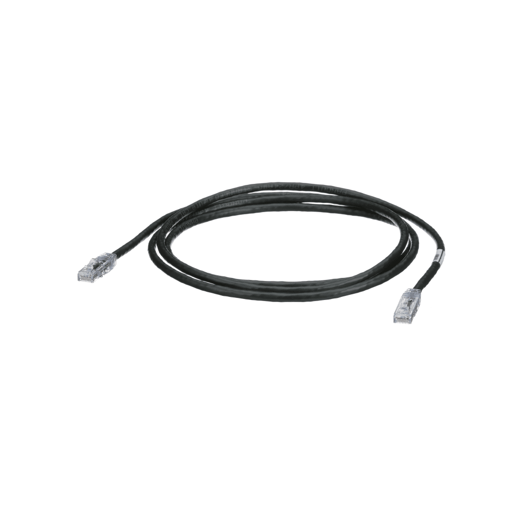 Cable de Parcheo TX6, UTP Cat6, 24 AWG, CM, Color Negro, 7ft - PANDUIT