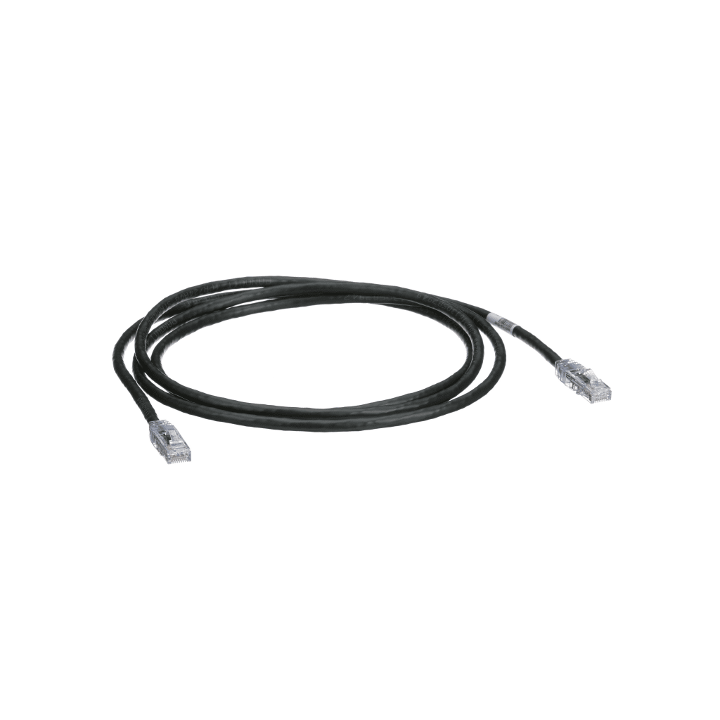 Cable de Parcheo TX6, UTP Cat6, 24 AWG, CM, Color Negro, 7ft - PANDUIT