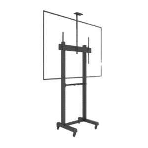 Montaje de Piso Móvil para Pantallas de 65 in a 100 in | vesa 100 x 100 hasta 1000 x 600 | carga maxima soportada 120kg| Fabr