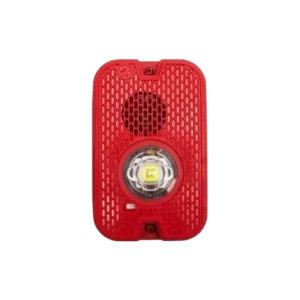 Sirena con Lámpara LED Estroboscópica / a 2 Hilos / Montaje en Pared / 12 o 24 Vcd / Configuración Estroboscópica Seleccionab
