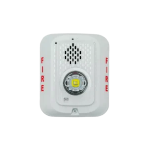 Sirena con Lámpara LED Estroboscópica / a 2 Hilos / Montaje en Pared / 12 o 24 Vcd / Configuración Estroboscópica Seleccionab