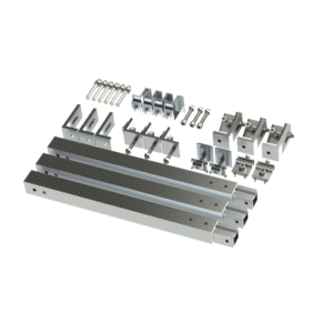 Caja de accesorios de aluminio anodizado para montaje VEKTOR8R2700 , arreglo 1X2para techo - EPCOM POWERLINE