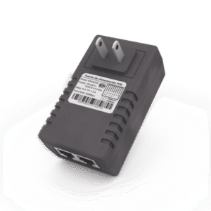 Adaptador de pared / Inyector PoE / 48 Vcc / 0.5 A / Controlado por chip IC / Protección contra OV, OC, SC, UV/ Fácil de inst