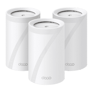 KIT 3 Routers Inalámbrico MESH Interior para Hogar / Triple Banda Wi-Fi 7 BE9300 Mbps / 2 Puerto 2.5 Gigabit WAN/LAN / 4 Ante