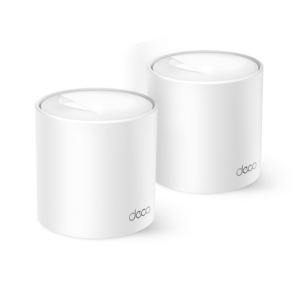 Kit 2 Routers Inalámbricos MESH Interior para Hogar / Doble Banda Wi-Fi 6 AX3000 Mbps / 3 Puerto Gigabit WAN/LAN / 2 Antenas 