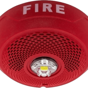 BOC C/LAMP ESTROBOSCOPICA tipo LED MONT EN TECHO CLR ROJO - SYSTEM SENSOR