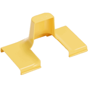 Tapa de Bajada Vertical FRSPJ2X2LYL, Para Canaleta FiberRunner® 4X4, Color Amarillo