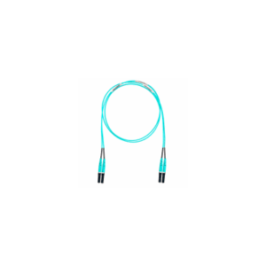 Jumper de Fibra Optica Multimodo 50/125 OM4, LC-LC Duplex, OFNR (Riser), Color Aqua, 8 ft - PANDUIT