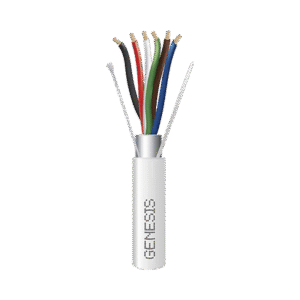 Bobina de 305 Metros / Cable de Cobre / 6 x 18 AWG / Plenum / Color Blanco / Blindado / Para Aplicaciones de Alarmas de Intru