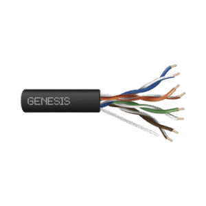 Bobina de Cable de 305 Metros UTP Cat6 RISER / Color Negro / UL, CMR SPNLS, Probado a 350 Mhz / Para Aplicaciones de CCTV, Re