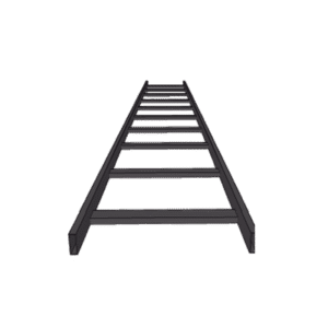 (CHET1X12EPK) ESCALERA TUBULAR 1.5 DE PERALTE X 12 ANCHO X 3m LARGO PINT EPOX COLOR NEGRO, INCLUYE COPLE y TORNILLERIa - CHAR