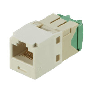 Conector Jack RJ45 Estilo TG, Mini-Com, Categoría 6, de 8 posiciones y 8 cables de Calibre 28/30 AWG, Color Blanco - PANDUIT