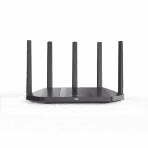 Router Inalámbrico / Wifi 6 / Hasta 1800 Mbps / Doble Banda AC (2.4 GHz y 5 GHz) / 4 Puertos 1000 Mbps / 5 Antenas Omnidirecc