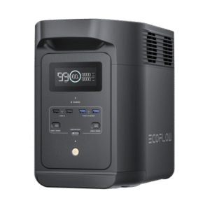 Estación de Energía Portátil de 980Wh Litio LFP / 10 Puertos AC 500 W (Max. 1000W) / 2 USB-C 100W / Cargador de Coche 10A a 1