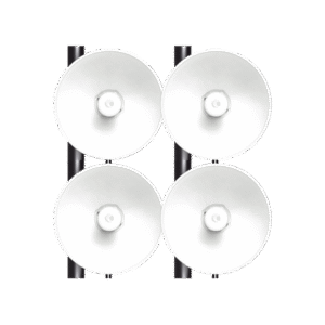 Kit de 4 radios FORCE4625 de alto Desempeño / Wi-Fi 6E / Hasta 1 Gbps / 5925 – 7125 MHz / Antena Integrada 25 dBi - CAMBIUM N