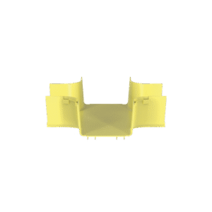 Accesorio de 4 Vías Horizontal, Con Ángulos a 90º, Para Canaletas FiberRunner™ 6X4, Color Amarillo - PANDUIT