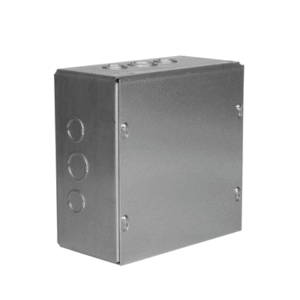 Caja Extra Grande 8″ x 8″ x 4″/ Profundidad 4″/Entradas Laterales-Finales 2 Entradas de 1/2″- 3/4″ y 1 Entrada de 3/4″ – 1″ /