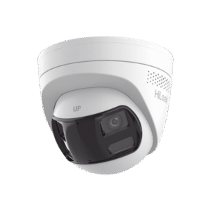 [Dual Light] Turret IP 6 Megapixel / Imagen Panorámica 180°/ PoE / Micrófono y Bocina Integrado / Exterior IP67 / Audio Bidir