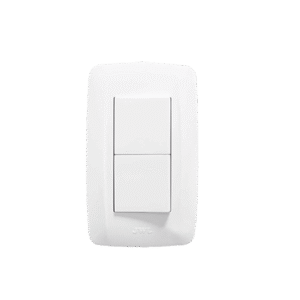 Apagador Escalera Doble de 10 A/ 127 V CA ~ 60 Hz / 1 1/2 Módulos / Color Blanco. - JWJ