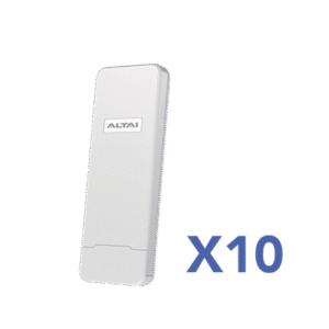 Paquete de 10 Puntos de Acceso C1N Super Wi-Fi, PTP y PTMP en 2.4 GHz , Con Antena Integrada Sectorial de 70°, Hasta 300 m de