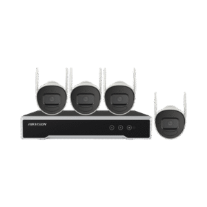 Kit IP Inalámbrico 1080p / NVR 4 Canales / 4 Cámaras Bala para Exterior / 1 HDD de 1 TB / Modo Repetidor - HIKVISION