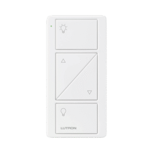 Control remoto PICO 3 botones encender/apagar, subir/bajar intensidad, color blanco, complemente con un atenuador Caseta, RA2