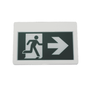Letrero LED de Señalización de salida “Hombre Corriendo”/ Alto brillo / Uso en pared, lateral o techo / Batería de Respaldo I
