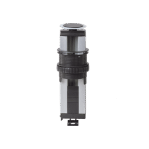 Teleblock Simon K45 / Tapa para 5 Mecanismos K45 / Elevación Automática / Perfil Telescópico de Aluminio / Conexión Eléctrica