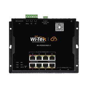 Switch L2 PoE Industrial / Administración Cloud Gratuita / 8 Puertos PoE af/at/bt 10/100/1000 Mbps / 2 Puertos SFP Gigabit / 