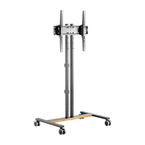 Soporte Móvil para Pantalla | Compatibilidad VESA 200×200 hasta 600×400 / Ruedas con Frenos / Ajuste de Altura y Ángulo / Sop