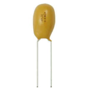 Capacitor de Tantalio de 2200nF , Emplomado sólido de 25 Vcc - Syscom
