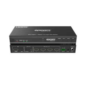 Videowall 4K 1×4 | HDMI & USB-C | 8 Modos de Visualización | Audio Óptico/Analógico | Control RS-232/IR | Plug & Play - EPCOM