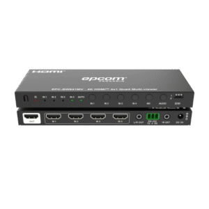 Multivisor HDMI 4×1 | 4K@30Hz | Vista Cuádruple | Cambio Automático/Manual | Control IR - EPCOM PROAUDIO