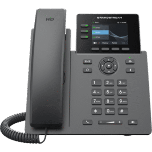 Teléfono IP Grado Operador / 3 Líneas / 12 Botones Virtuales Multiuso / Pantalla LCD 2.8 Pulgadas / Puertos Gigabit con PoE /