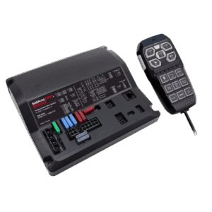 Sirena Vehicular de 200W de Potencia, Programable, Con Controlador Unimando de 15 Botones Para Control de Tonos, 12 Salidas A