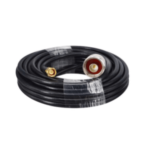 Cable Coaxial 10 Metros / Baja Pérdida / Diámetro 5 mm / Impedancia 50 Ω / Apantallamiento >90dB / Operación 5-3000 MHz / Con