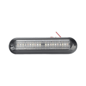 Luz Auxiliar Ultra Brillante IP67 de 18 LEDs, Color Rojo/Azul/Ambar, con mica transparente y bisel negro - EPCOM INDUSTRIAL S